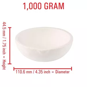 بوته چینی ذوب طلا 1 کیلویی جنس خارجی نرمال شیمی (پس کرایه)