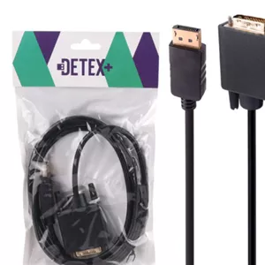 کابل تبدیل Display به DVI دیتکس پلاس +Detex طول 1.8 متر کد 9294