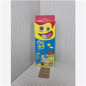 آبرنگ 6 رنگ آریا 