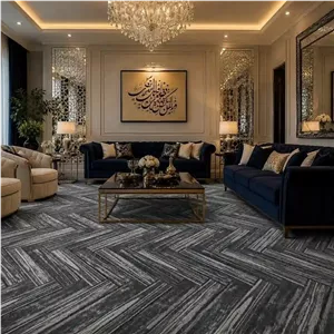 موکت مدل چاپی طرح پارکت بهار رنگ طوسی یک طاق
