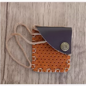  گردنی چرمی و کیف دعا چرم طبیعی گاوی درجه یک