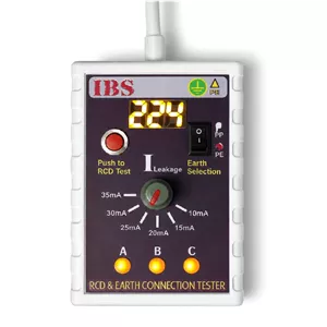 تستر ارت پریز و کلید جریان نشتی RCD تستر مدل IBSv2