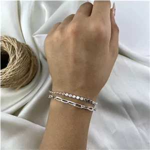 دستبند زنانه بنگل مینیمال مدل تیفانی