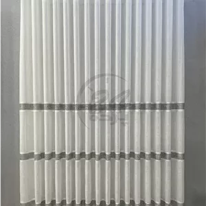 پک کامل کتان سه رو آلفونسا رنگ خاکستری دوخت مینیمال (براساس سایز پنجره)