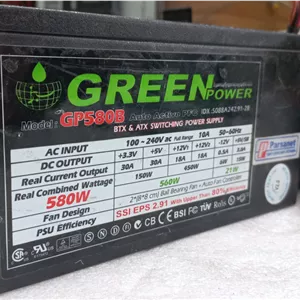 منبع تغذیه سوئیچینگ پاور گرین مدل GP 580 B 