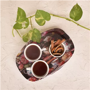 سینی بدون دسته مهروز مدل 6652 ساعت سایز 2132 سانتی متر ارسال پس کرایه 