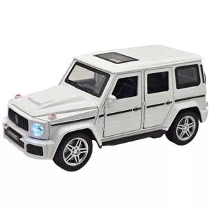 ماکت ماشین ناب سل مدل بنز جی کلاس فلزی چراغدار موزیکال کد BENZ G- CLASS NAAB002 به همراه استند