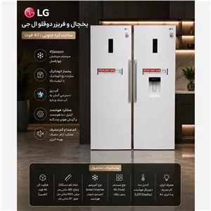 یخچال و فریزر 2قلو الجی کره 40فوت جدید 2026