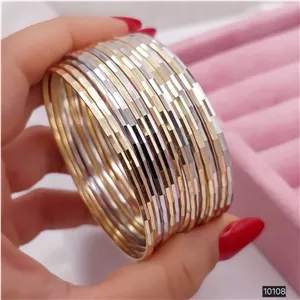 النگو طلا روس اصلی دورنگ پک هفت عددی