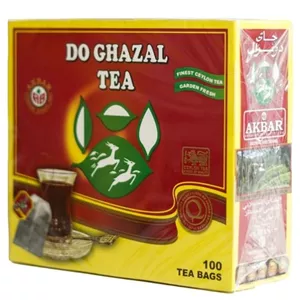 چای تی بگ ساده 100 عددی دو غزال