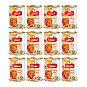 کنسرو خورشت قیمه و سیب زمینی با سویا شهدین - 370 گرم بسته 12 عددی