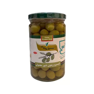 زیتون شور معمولی سبزینه تک - 670 گرم