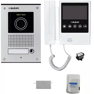 پکیج حرفهای آیفون تصویری سوزوکی (ترانس + قفل + پنل)