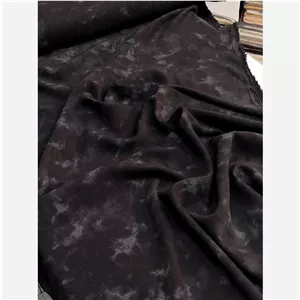 پارچه سوپر نخ فلوید جت بلک طرح مه آلود