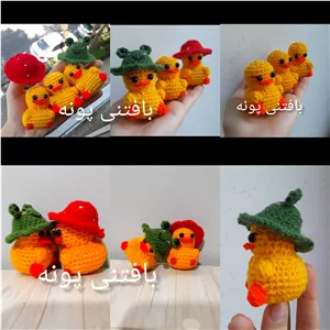 جوجه بافتنی فسقلی کیوت...در غرفه بافتنی پونه.قیمت با یه دونه کلاه هست