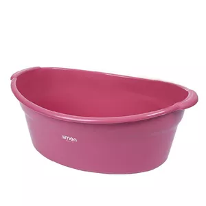 لگن حمام لیمون مدل AT199 بیضی پلاستیکی، ابعاد 55×40×23 سانتیمتر، وزن 630 گرم