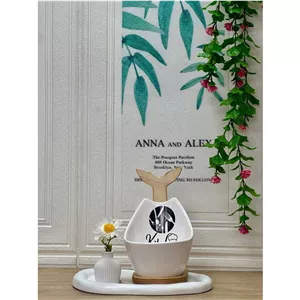 زیر ملاقه ای چوبی و چینی