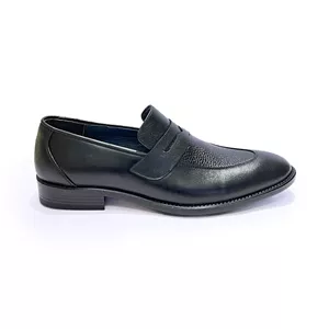 کفش مجلسی کالج مردانه چرم طبیعی گاوی کد 36021