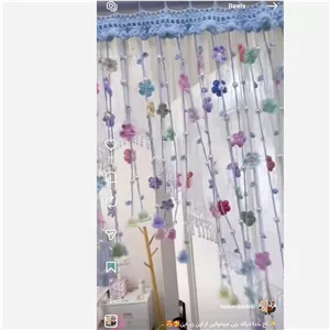 پرده اویز ی گل بافت
