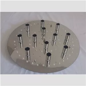 صفحه لوستر نقره ای قطر 70 سانتی متر led مدل گوی