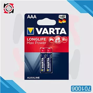 باطری نیم قلمی VARTA آلکالین لانگ لایف مکس پاور 2 عددی