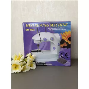 چرخ خیاطی مینی SM202A اورجینال دوخت آسان در خانه و سفر چرخ خیاطی سبک و قابل حمل