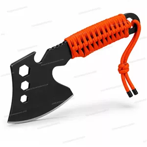 تبر دسته نارنجی گربر بهمراه سنگ چخماق GERBER