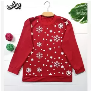 بلوز دخترانه و زنانه طرح دار قرمز جنس پنبه پلی استر سایز 38 تا 44