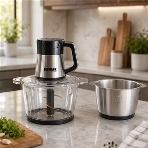 خرد کن برقی مدل BMC503 بیسمارک آلمان دو کاسه گنجایش 3 لیتر 6 تیغ