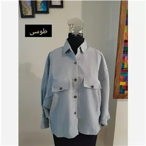 مانتو پانچ اسپرت دانشجویی دو جیب پارچه لینن سایز بزرگ