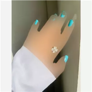 انگشتر ضد استرس طرح گل شبدر فری سایز