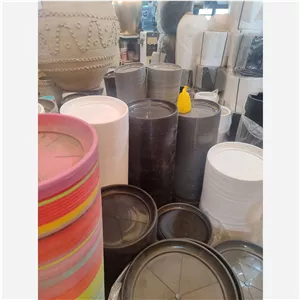 زیر گلدانی پلاستیکی و فلزی (ساده و چرخ دار) کیفیت درجه 1 