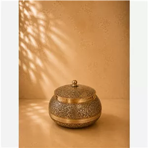 قندان درب دار برنجی هندی 