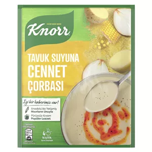سوپ نیمه آماده کنور طعم TAVUK CENNET مرغ و ذرت _ 76 گرم