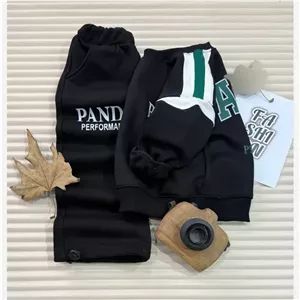 ست بلوز و شلوار دورس داخل کرکی طرح پاندا بچه گانه سایز 40 تا 65
