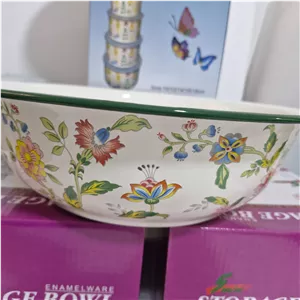 لگن لعابی ضخیم سایز 30 طرح گل بهار ساخت چین