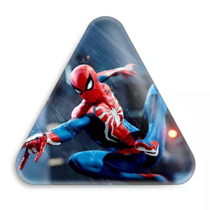 پیکسل خندالو طرح مرد عنکبوتی Spider Man مدل مثلثی کد 13162 - با بهترین کیفیت