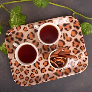 سینی بدون دسته مهروز مدل 7771 پلنگ سایز 2533 سانتی متر ارسال پس کرایه 