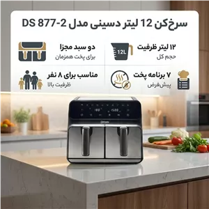سرخکن 12 لیتر دسینی مدل DS 877-2