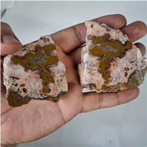 سنگ توپی عقیق رنگی رتایل دار(کد1654)