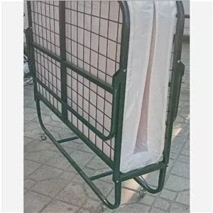 تخت تاشو هتلی چرخدار دونفره مدل مدنو