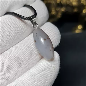  آویز گردنبند سنگ عقیق شجر معدنی کد T2528 