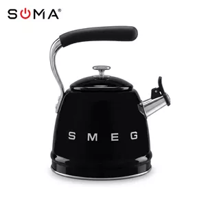 کتری smeg استیل لوله ای مشکی 