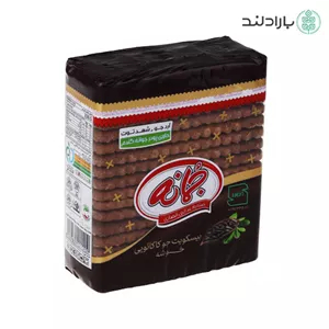 بیسکویت جو سبوسدار خوشه کاکائویی جمانه حاوی آرد جو و شهد توت - 200 گرم
