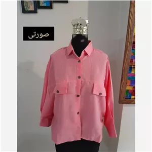 مانتو پانچ اسپرت دانشجویی دو جیب پارچه لینن سایز بزرگ