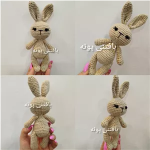 عروسک خرگوش 3 بافتنی در غرفه بافتنی پونه... 