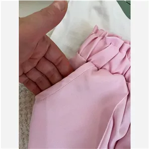 ست تیشرت و شلوار دخترانه نخ پنبه و مازراتی مناسب 6 تا 12 سال