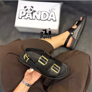 صندل چرم زنانه مدل زارا صندل طبی سگک دار سبک و راحت با زیره PU