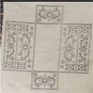 پته خام طرح دستمال کاغذی نانوپشم سفید 