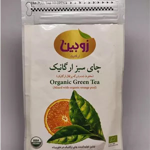 چای سبز با برگ پرتغال ارگانیک زوبین